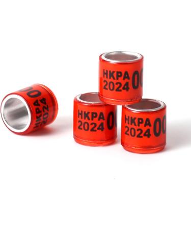 100PCs Multicolor Aluminum Pigeon Leg Rings | 2024 HKPA Training Footrings for Bird Identification | Durable Plastic Tauben Leg Bands - Buy Online on GoSupps.com