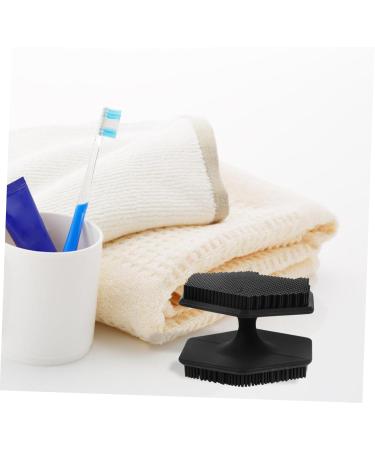 Beavorty Face Brush Scrubber Face Scrub Facial Cleansing Brush Exfoliator Face Washer Brush Face Cleansing Brush Exfoliator Silicone Face Cleansing Brush Makeup Brush Double Head Silica Gel 6.50X6.50X4.00CM Black - Buy Online on GoSupps.com