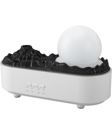 Aromatherapy Diffuser - Volcano 200ML Essential Oil Humidifier with Night Light 2 Mist Modes & Timer | Best for Home - White - Buy Online on GoSupps.com