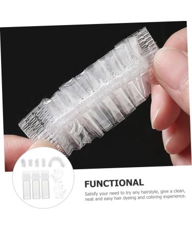 DRESSOOS 1 Set hair bleach hair dye kit hair coloring tools hair oil applicator bleach kit hair coloring kit bleach hair kit shower caps hairstyling gloves portable plastic white supplies 6.9x4.8cm White - Buy Online on GoSupps.com