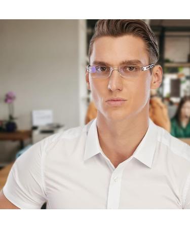 Cojwis 4 Pack TR90 Frameworkless Reading Glasses for Men & Women - Lightweight Anti-Blue Light Aid (4 Colors 3.5x Magnification) - Buy Online on GoSupps.com