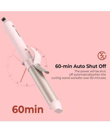 32mm Automatic Rotating Hair Curler | 5 Heat Settings | Pink | Medium/Long Hair - Buy Online on GoSupps.com