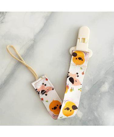 XIKSJW Pack of 2 Cotton Baby Pacifier Chains - Safe & Unisex with Clips for Boys & Girls - Ideal for International Shipping - Buy Online on GoSupps.com