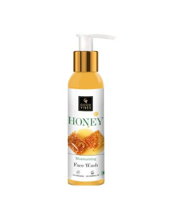 Good Vibes Honey Moisturizing Face Wash - 120 ml - Hydrating and Deep Pore Cleansing for Acne Dry and Inflamed Skin