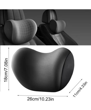 Auto Neck Pillow - Soft Memory Cotton Car Headrest Cushion | Brown Car Accessories - Buy Online on GoSupps.com