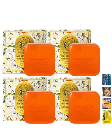 Ultimate DHL Madame Louise Agedefy Soap with Jasmine & Honey. 4.23 Oz/Box (of 4) by Beautygoodshop Get Free for You Beauty Gifts