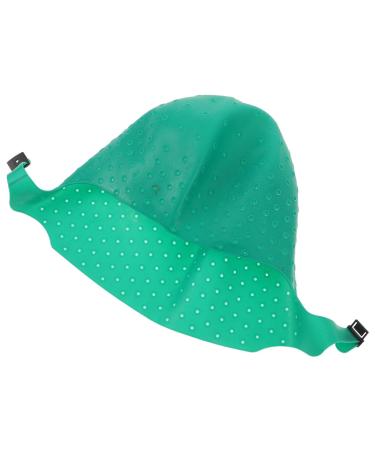 Bonnet de Teinture en Silicone Perfor Vert Moyen pour Surlignage Cheveux Professionnel Adapt Salon et Maison