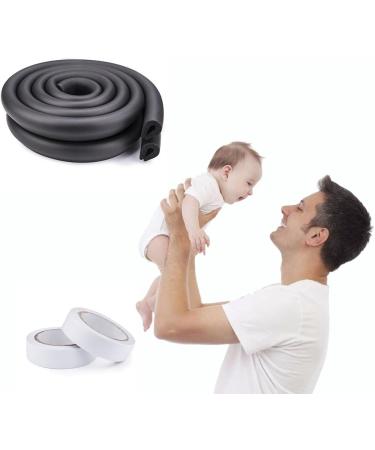 Vicloon Edge Protectors 2M * 2 Sets Foam Safety Strip Kids Anti Collision Strip Thicken Soft Protective Edge Corner Guard for Baby Kids and Child - Black - Buy Online on GoSupps.com