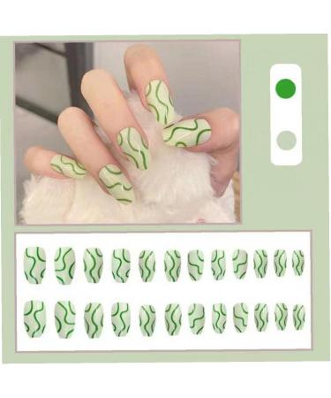3set Detachable Long Coffin False Nails with Designs Press on Nails Wearable Fake Nail Decor Full Cover Art Tips - Buy Online on GoSupps.com