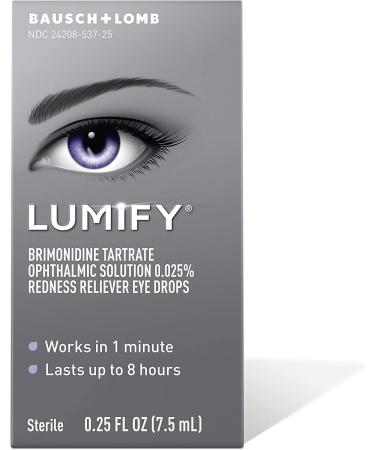 LUMIFY Redness Reliever Eye Drops 0.08 Fl Oz (2.5mL) 2-Pack