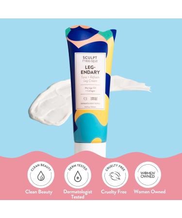 MISS SPA Collagen Leg Cream with Moringa & Rosehip Oil | Anti-Aging Body Lotion for Tired Legs | 3.3 Fl Oz - International Shipping Available - Buy Online on GoSupps.com