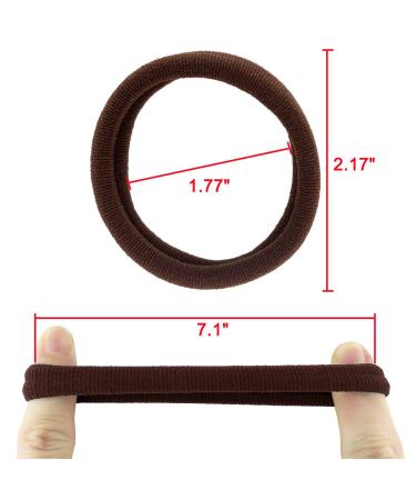 20 Pieces BETITETO Thick Hair Ties Seamless Ponytail Holders for Curly Hair - Cotton Stretch Hair Elastics in Upgrade Multicolor (Pack of 20) - Buy Online on GoSupps.com