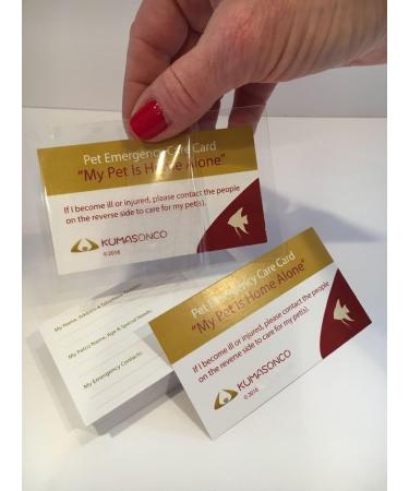 Pet Emergency Card with Self Laminating Pouch and Tick Remover Key Fish - Buy Online on GoSupps.com