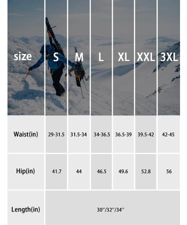 Inno Men's Waterproof Fleece Lined Hiking Cargo Pants - XX-Large Black/Black - 30/32/34 Sizes - Thermal Winter Outdoor Pants - Buy Online on GoSupps.com