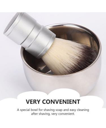 Frcolor Stainless Steel Shaving Bowl for Razor Brush & Foam | Durable Impact Bowl Mug for Men | Perfect Shaving Tool & Accessory - Buy Online on GoSupps.com