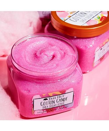 Cotton Candy Shea Sugar Scrub 18 oz (Pack of 2) - Gentle Exfoliation and Hydration - Buy Online on GoSupps.com