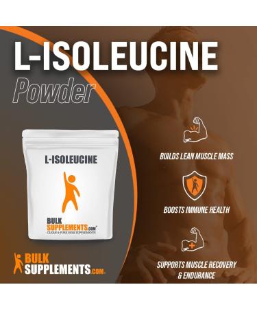 BulkSupplements L-Isoleucine Powder Vegan BCAA Amino Acid Supplement for Men 100g/3.5oz Pack Nutritional Vegan Amino Acids - Buy Online on GoSupps.com