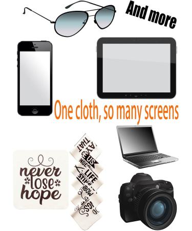 Buy Motivational Quotes Microfiber Eyeglasses Cleaning Cloth - Soft Reusable Cleaner for Glasses Screen Camera Lens & Phones - International Shipping - Buy Online on GoSupps.com