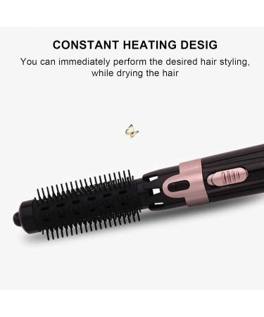 4-in-1 Hot Air Hair Blow Triple Barrel Waver | Automatic Curling Iron & Straightener Brush - Tourmaline Ceramic Low Noise Design - Buy Online on GoSupps.com