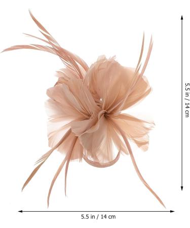 minkissy Flapper Hair Clips Flower Side Clip Flapper Headpiece Artificial Hair Pin Barrette for Women Lady (Nude Pink) Dusky Pink Fascinators for Wedding Tea Party - Buy Online on GoSupps.com