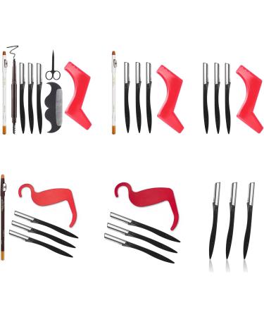 Create Different Looks With Ease Using This Handy Makeup Stencil Set For Women And Men Beard Stencil For Men Multi-color - Buy Online on GoSupps.com