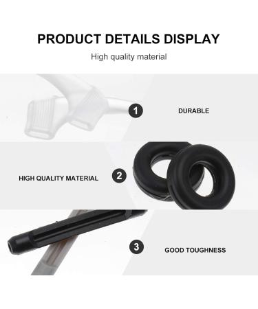 Minkissy Silicone Glasses Bracket Holder Set - Anti-Slip Ear Hooks for Sunglasses | Comfort & Style - Black & White - Buy Online on GoSupps.com