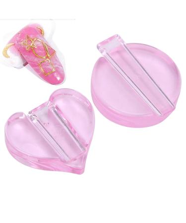 Professional Nail Art Metal Disc Set - 2 Pieces Curved Frame Tools for Perfect Nail Shaping - Buy Online on GoSupps.com