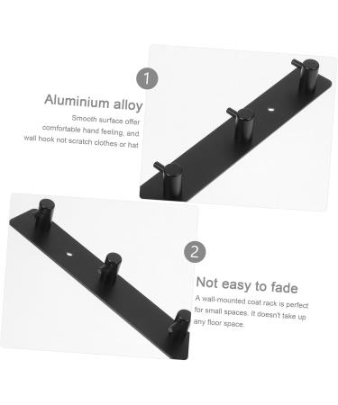 Alipis 1 Set Hanger Wall Mounted Coat Rack Robe Bathroom Door Hooks Wall Hooks Row Hook Storage Hook Towel - Buy Online on GoSupps.com