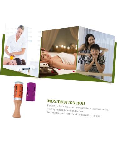 JECOMPRIS 3ST Moxibustion Rod Face Massage Device - MOXA Roller & Moxa-Stick Scooter for Body Therapy | 3 Colors 15x4.5cm 3PCs - Buy Online on GoSupps.com