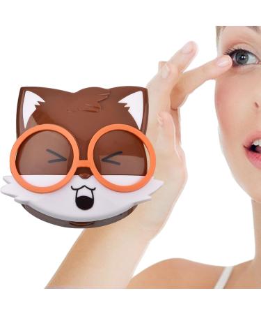 Portable Cartoon Animal Contact Lens Case | Cute Squirrel Design Organizer for Easy Travel & Care - Buy Online on GoSupps.com