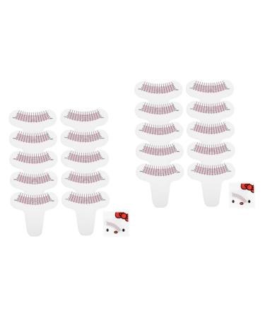 FRCOLOR 20 Pcs Paper Eyelash Measuring Rulers Lashes Tool Lash Ruler Lash Length Ruler Eyelashes Degree Ruler Lash Bed for Eyelash Extensions Eyelash Crafting Tool 3d Soft Plastic 1 Count (Pack of 1) Assorted Colorx2pcs