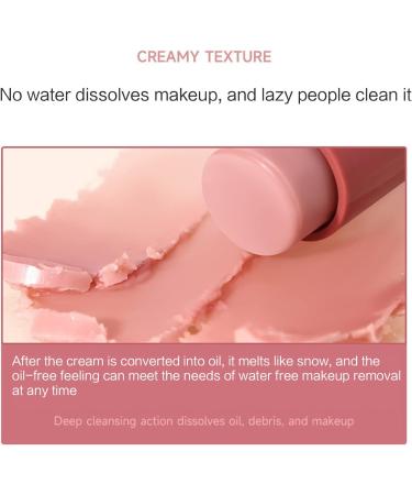 BHUEHSS Cleansing Balm Makeup Remover Stick for Eyes Lips or Face Moisturizing Facial Cleanser Makeup Remover Travel Size - Buy Online on GoSupps.com
