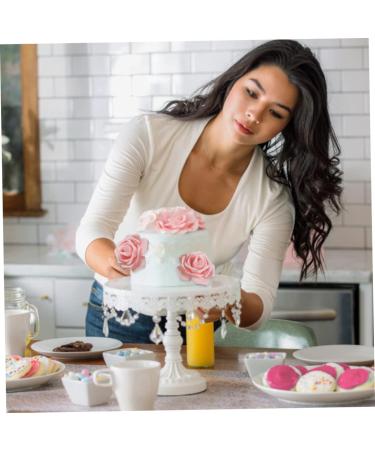 Womens Day Cake Topper Pink Rose Flower Cake Topper for 3.8 Goddess Festival Mother Day Party Cake Decor 10PCS 7.5x20 cm - Buy Online on GoSupps.com