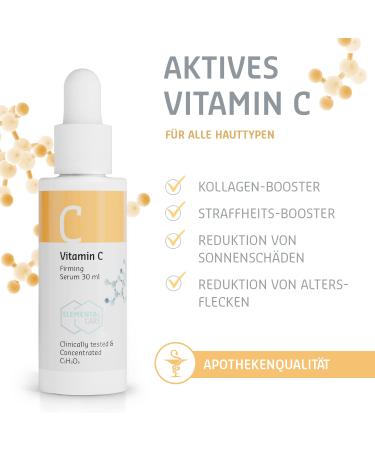 High-Dose Vitamin C Serum 30ml | Boost Skin Production by 57% | Reduce Pigment Stains & Double Tightness | Premium Facial Care - Buy Online on GoSupps.com
