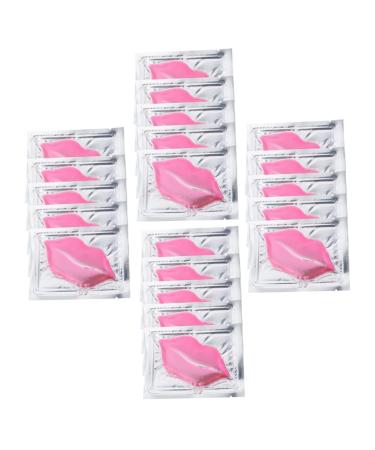 Mikinona 20pcs Collagen Lip Gel Pads for Women Moisturizing Lip Mask to Remove Dead Skin and Reduce Wrinkles for Home and Travel Use Anti-aging Care
