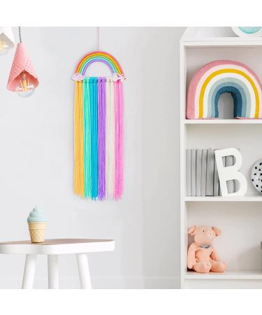 FIOBEE Rainbow Hair Bows Holder & Unicorn Clips Organizer - Wall Hanging Baby Girls Room D cor - Buy Online on GoSupps.com