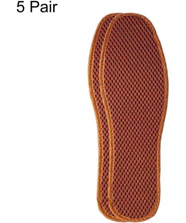 Bamboo Charcoal Mesh Insoles - Sweat-Absorbent & Washable Shoe Pads for Men's Leather Shoes (Khaki 43) - International Shipping Available - Buy Online on GoSupps.com