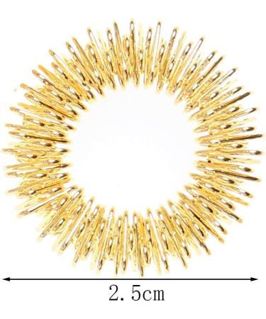 5pcs Massage Rings - Acupressure Finger Massager | Gold & Silver Body Acupuncture Massager for International Shipping - Buy Online on GoSupps.com