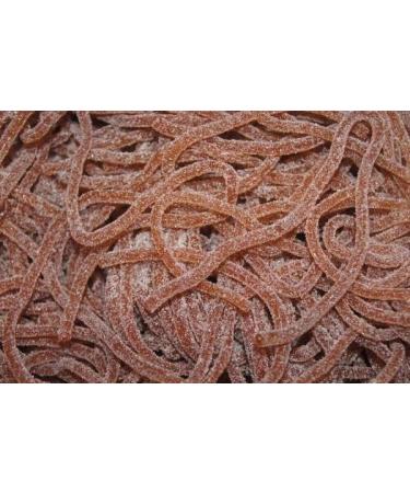 Sour Cola Spaghetti Sweets - Cola Laces - Sour Coated Cola Jelly Sweets - 1KG Bag Brand: liquorice - Buy Online on GoSupps.com