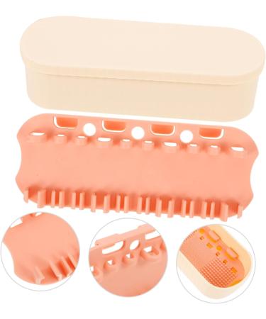 COOLHIYA dust-proof makeup brush storage holder makeup brush makeup brush drying holder brush cleaner the brush brush Storage rack Miss container cosmetic brush three generations - Buy Online on GoSupps.com