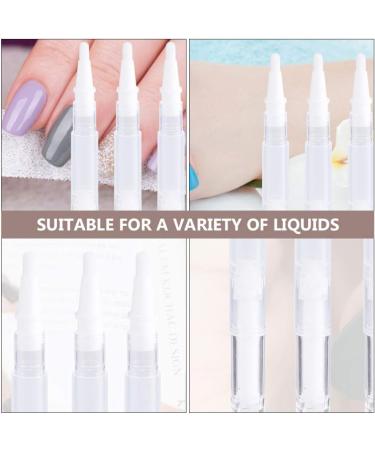 Lurrose Empty Nail Oil Twist Pens - Cosmetic Lip Gloss Container for Cuticle Oil & Eyelash Growth - Brush Tip Applicators - Liquid Tube - Buy Online on GoSupps.com