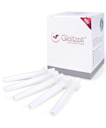 Flex period of enema nozzle 5 pieces of hygienic replacement tips as accessories Suitable for all common enema or vaginal showers with 5mm opening