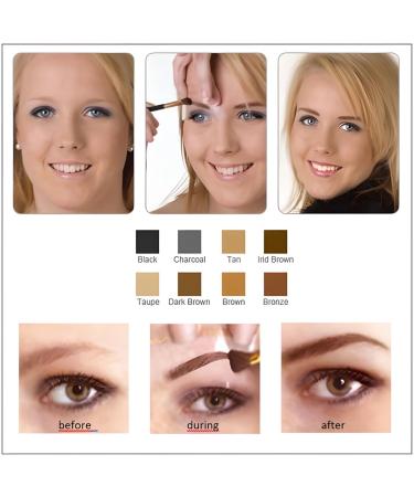  XXL Lashes XXL Lashes Christian Faye eyebrow makeup semi-permanent waterproof smudge-proof lasts up to 24 hours including 3 stencils in 9 colors (Ash Brown) - Buy Online on GoSupps.com