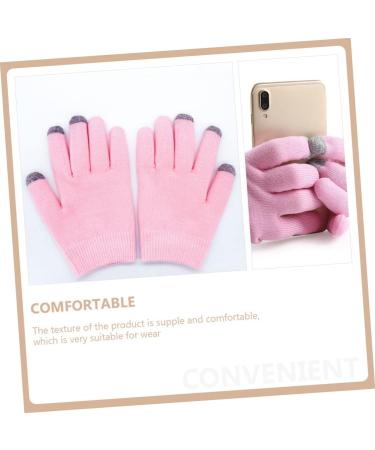 minkissy 8 Pairs Moisturizing Gloves Gels Hand Cover Essential Oil Mittens Touch Screen Gloves Gels Gloves Dry Cracked Gloves Dry Hands Touchscreen Gloves Polyester Cosmetic Miss Pink Spa - Buy Online on GoSupps.com