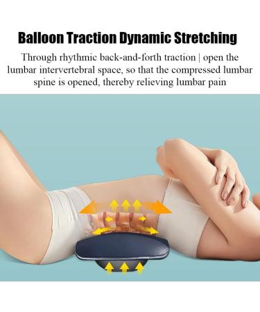 RKXKJ Lumbar Spine Supporter & 6-Speed TENS Massage Device | Waist-Back Traction 3 Heat Levels & Smart 10-Minute Timer for Relaxation - Buy Online on GoSupps.com