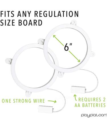 Play Platoon Cornhole Lights for Standard Boards - 2 Pack LED Lights in White | Fits Cornhole Bags for Nighttime Fun - Buy Online on GoSupps.com