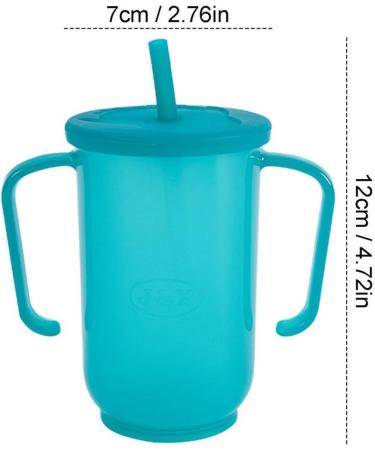 Patient Drink Cup with Straw Lid 400ML Sippy Cup for Adults Easy Drink Cup Feeder Water Diet Feeding Cups for The Elderly and Disabled Kitchen Supplies - Buy Online on GoSupps.com