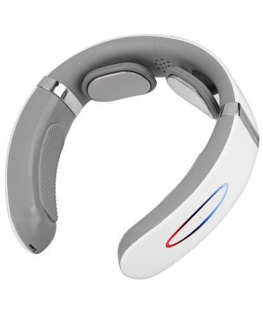 Neck massage device with heat neck massage for relieving neck pain wireless intelligent massage device for the neck relaxation with 6 modes 9 corridors electrical pulse collar massager