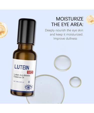 Huile essentielle antirides la lut ine huile s rum antirides pour les yeux la lut ine VC huile s rum bille la lut ine pour am liorer les poches sous les yeux et les cernes (8PCS) - Buy Online on GoSupps.com