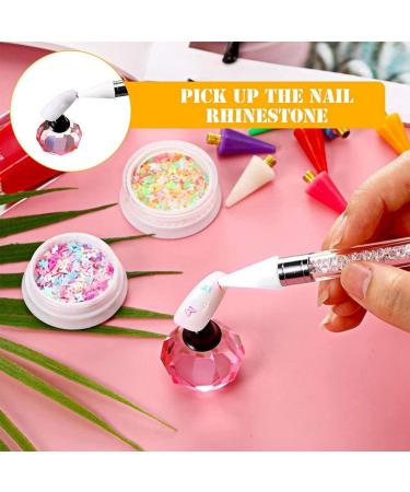 HCLZOE 16Pieces Nail Rhinestones Picker Replacement Tips for Nail Dotting Pen to Pick Up Nail Gem Jewelry Replacement - Buy Online on GoSupps.com